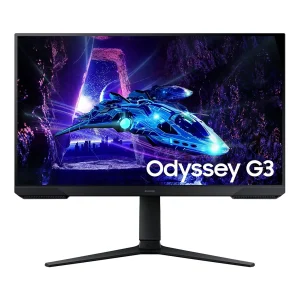 Monitor gamer Samsung 24” Odyssey G3 LS24DG300ELXPE plano, Panel VA, FHD (1920×1080), 180Hz, 1ms, entradas HDMI/DisplayPort, AMD FreeSync