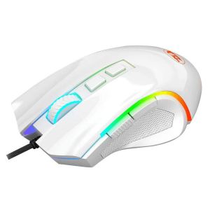 Mouse Redragon Gamer Griffin M607W-RGB 7200 DPI, alámbrico, USB, 7 botones, blanco