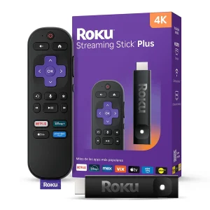 Roku Convertidor a Smart TV Roku Streaming Stick Plus 4K con control remoto, diseño portátil, configuración sencilla